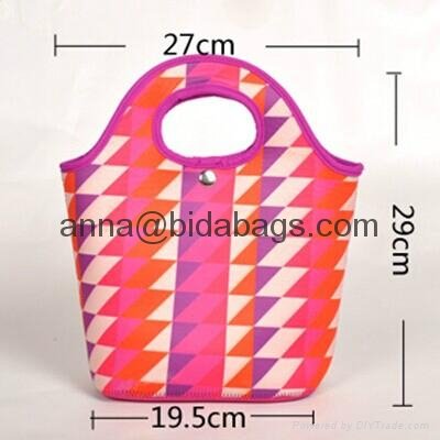 high quality Printed neoprene lunch bags for kid