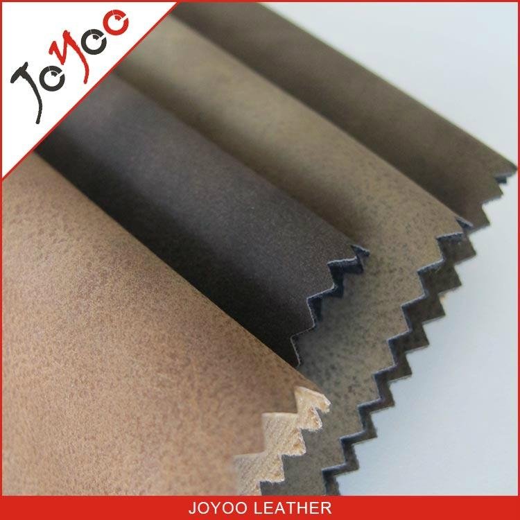 suede feeling pu synthetic leather for shoes  2