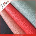 good quality pu artifical leather for shoes and bags  lichi grain pu leather