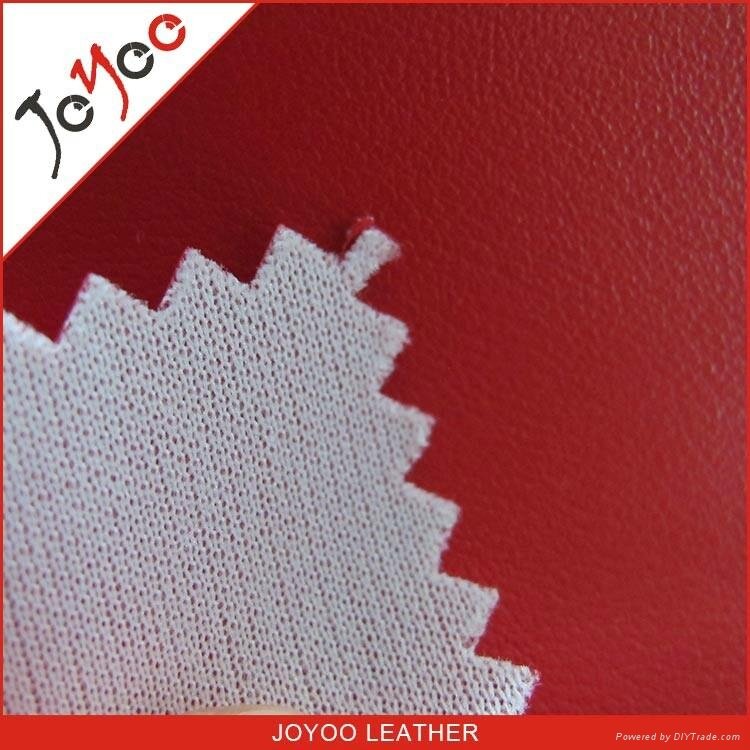 knitted fabric backing semi pu synthetic leather for car seat 2