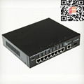 8 Ports 10/100Base TX Ethernet POE Switch with 1 Gigabit TP/SFP Ports Combo 1