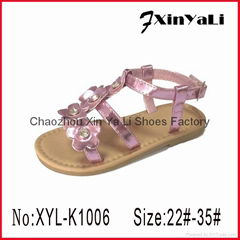 2015 PU Fashion Baby Summer Sandal Shoes style 