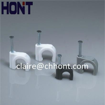 Round cable clips