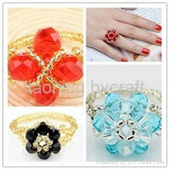 Sell elegant pretty handmade beaded finger ring jewlery