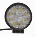 4X4 4WD 5.1 Inch 24 W Epistar 6500K Portable LED Spot Work Lamp Off Road 30 Degr 3