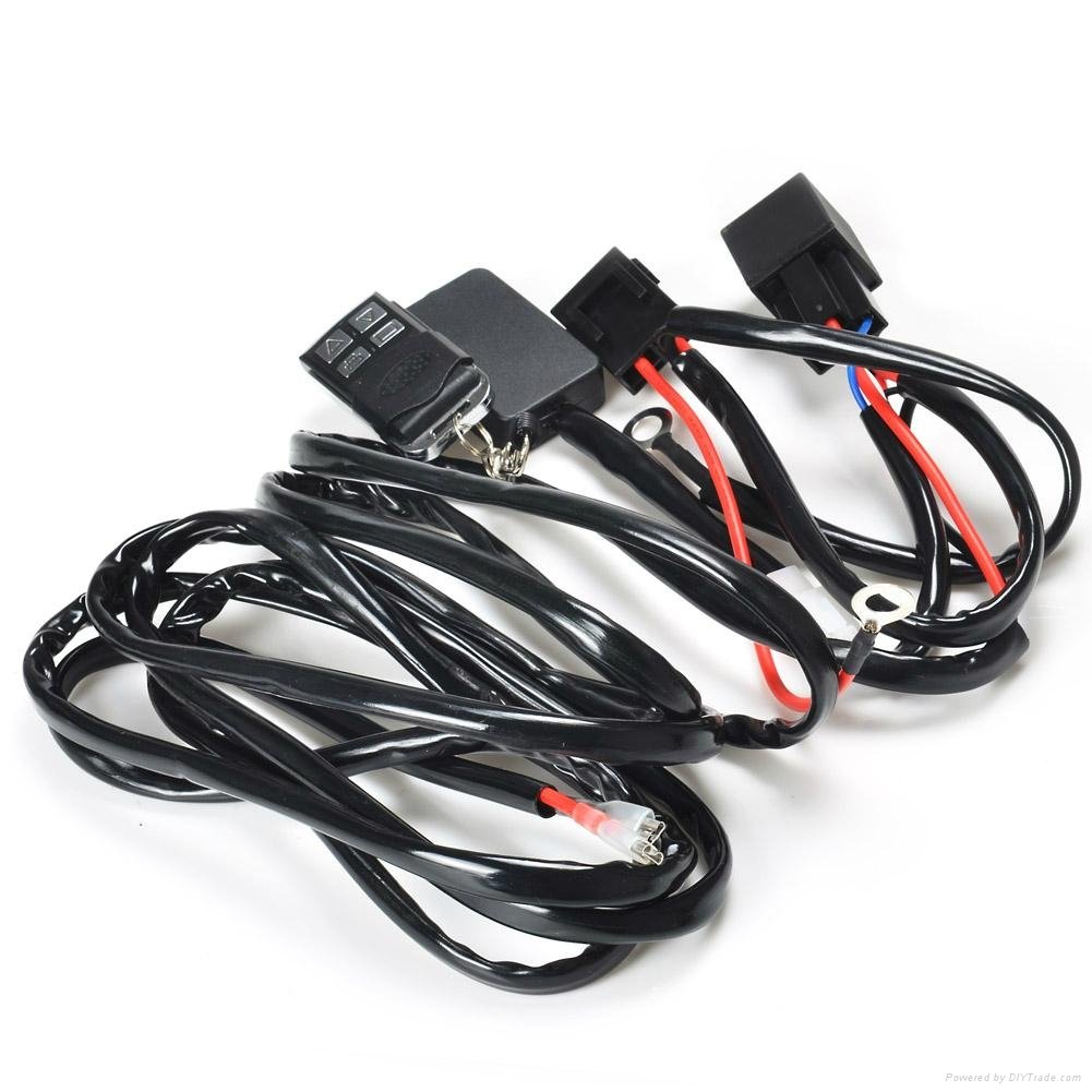 Truck 2 Legs Plug and Play Remote Control Wiring Harness and Switch 
