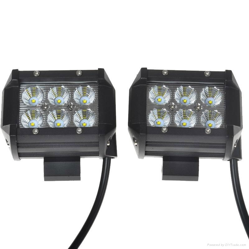 4 inch 18w 1260 LM Off Road ATV SUV Mine Boat LED Flood Work Light  2