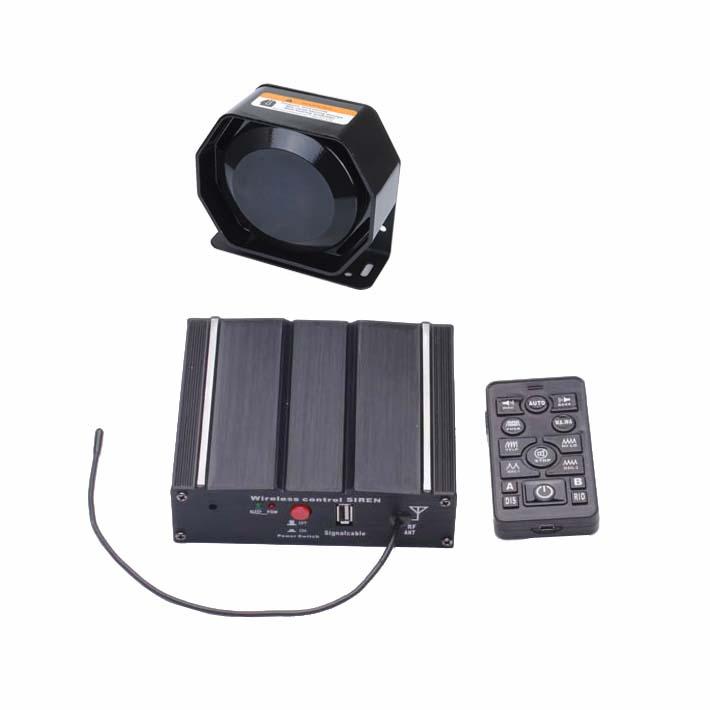 100W Federal Siren Kit with Wireless Remote Speaker Microphone 20 Tones 12V DC