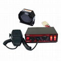 100W Wired Electronic Siren Bundle with Speaker Microphone 8 warning tones 12V