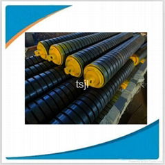 Conveyor impact idler roller system