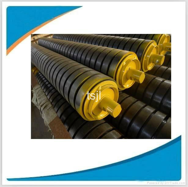 Conveyor impact idler roller system 2