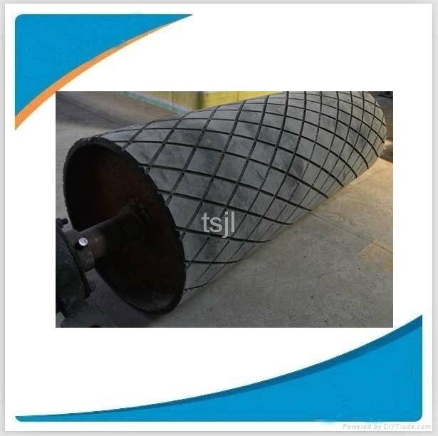 Cement diamond rubber coated conveyor transmission drum by manufacturer 2