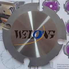 184mm x 4T x 2.4mm PCD saw blade cutting soft material