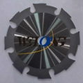 250mm x 8T x 2.4mm PCD saw blade cutting