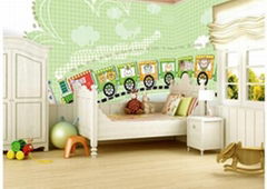 digital printed textile wall sticker