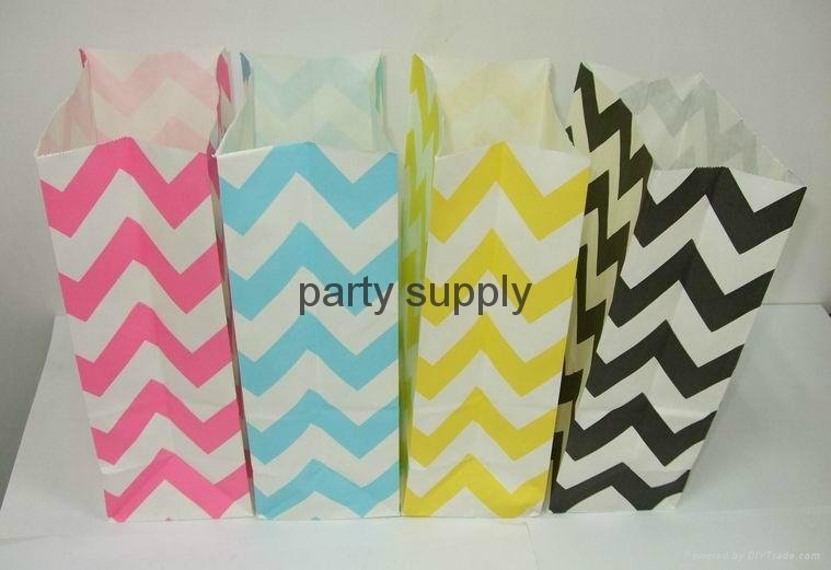 Standup Colorful Polka Dots Paper Bags Christmas Bag Open Top Gift Pack 4