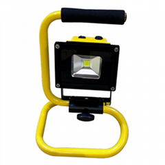 Portable LED floodlight, 10W, rechargeable