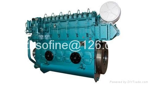 440kW 600PS 600HP weichai CW6200T marine diesel engines ship motors