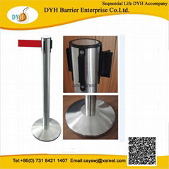 2015 China manufacture wholesale crowd control barrier stackable bank stanchion