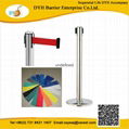 2015 China manufacture wholesale crowd control barrier stackable bank stanchion  2