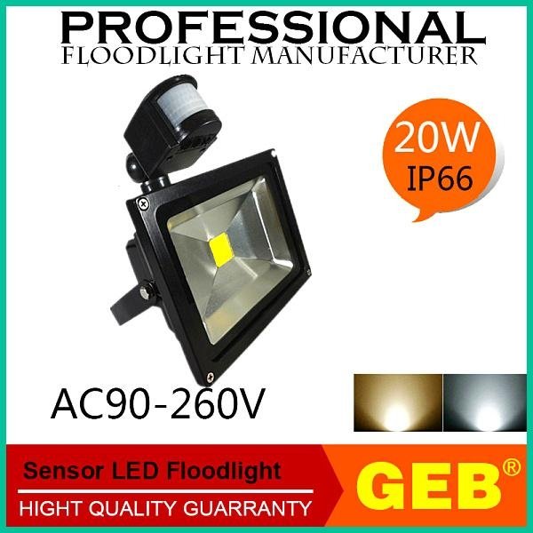 Factory Directly Sale Sensor 20W LED Flood Light PIR Induction Lamp