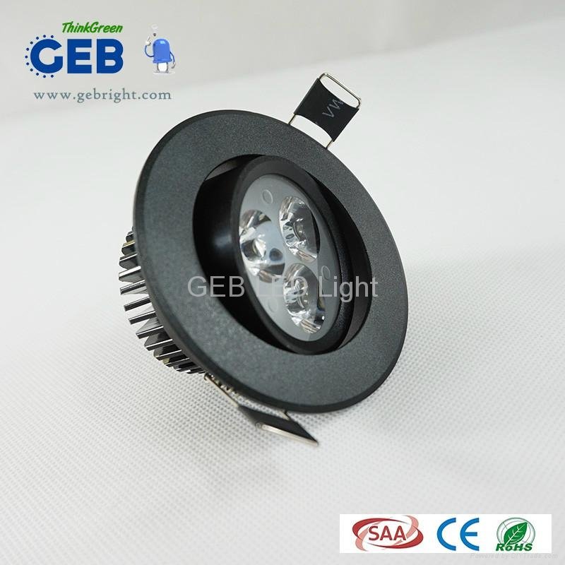 GEB® 3W  Recessed LED Ceiling Light  Dimmable CE ROHS