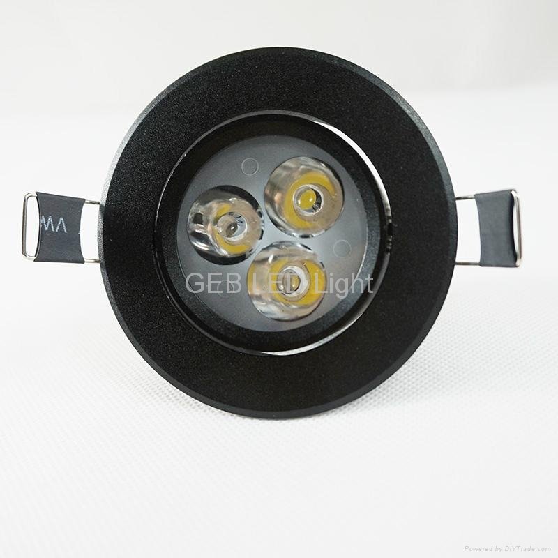 GEB® 3W  Recessed LED Ceiling Light  Dimmable CE ROHS 4
