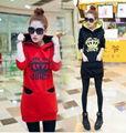 Fashion Women's Color Match Thicken Hoodie Outerwear 1