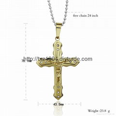 Stainless Steel Cross Pendant