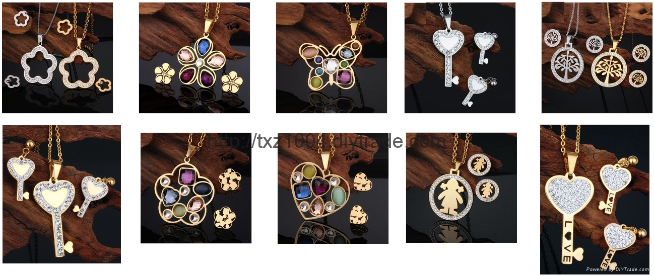 Stainless Steel Jewelry Fashion Jewelry Set TZ02 TXZ Fashion