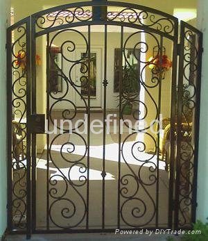 wrought iron handcrafted gates 2