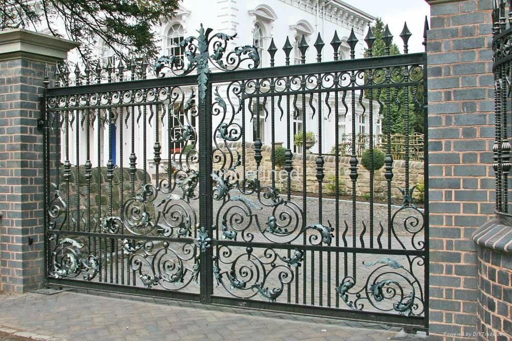 wrought iron handcrafted gates 4
