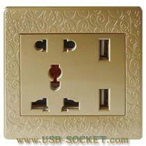 Multifunction USB Wall Socket