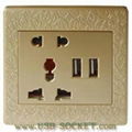 Multifunction USB Wall Socket 4