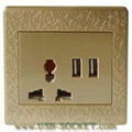 Multifunction USB Wall Socket 5