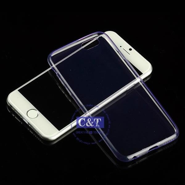 New Design 0.3mm ultra thin soft clear tpu case for iphone 6 2