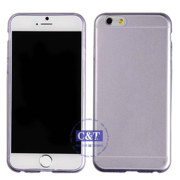 New Design 0.3mm ultra thin soft clear tpu case for iphone 6 3