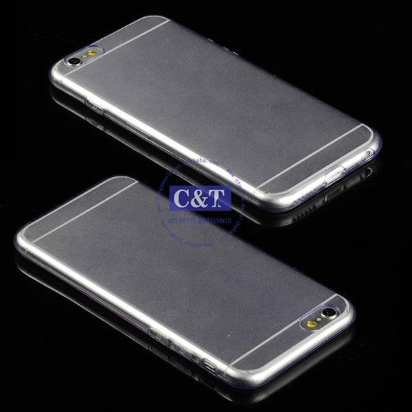 New Design 0.3mm ultra thin soft clear tpu case for iphone 6 4