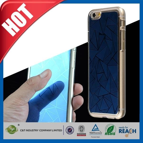 hot selling mirror clear pc mobile phone case for iphone 6 plus