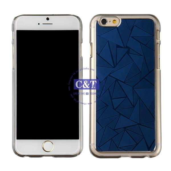 hot selling mirror clear pc mobile phone case for iphone 6 plus 2