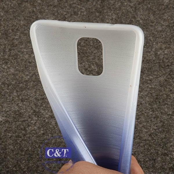 Mobile phone accessory soft gel back tpu slim case for galaxy note 4 5