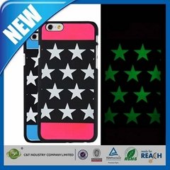 The Fashionable Universal oil noctilucent style pc protective cases for iphone 6