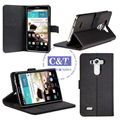 C&T Good qaulity cell phone cover for lg g3, soft leather case for lg g3 2