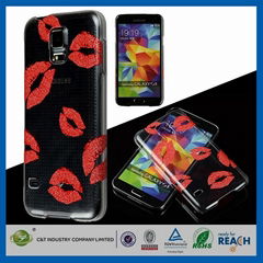 C&T lips clarity pc case china phone cover for galaxy s5
