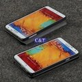 C&T black stand PU folio leather cover for galaxy note3 5