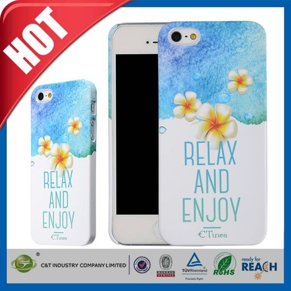 C&T wholesale smart flower style hard back pc phone case for iphone 6