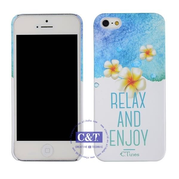 C&T wholesale smart flower style hard back pc phone case for iphone 6 2