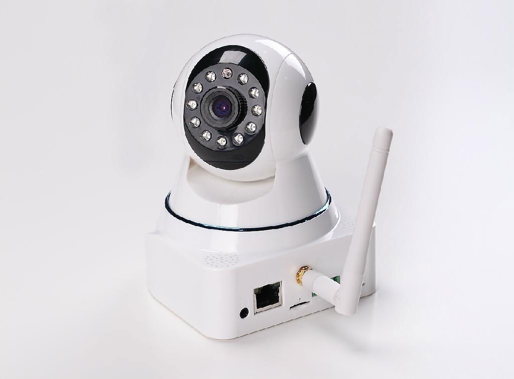 2014 hot sell HD h.264 p2pwireless indoor dome ip camera sd card 3