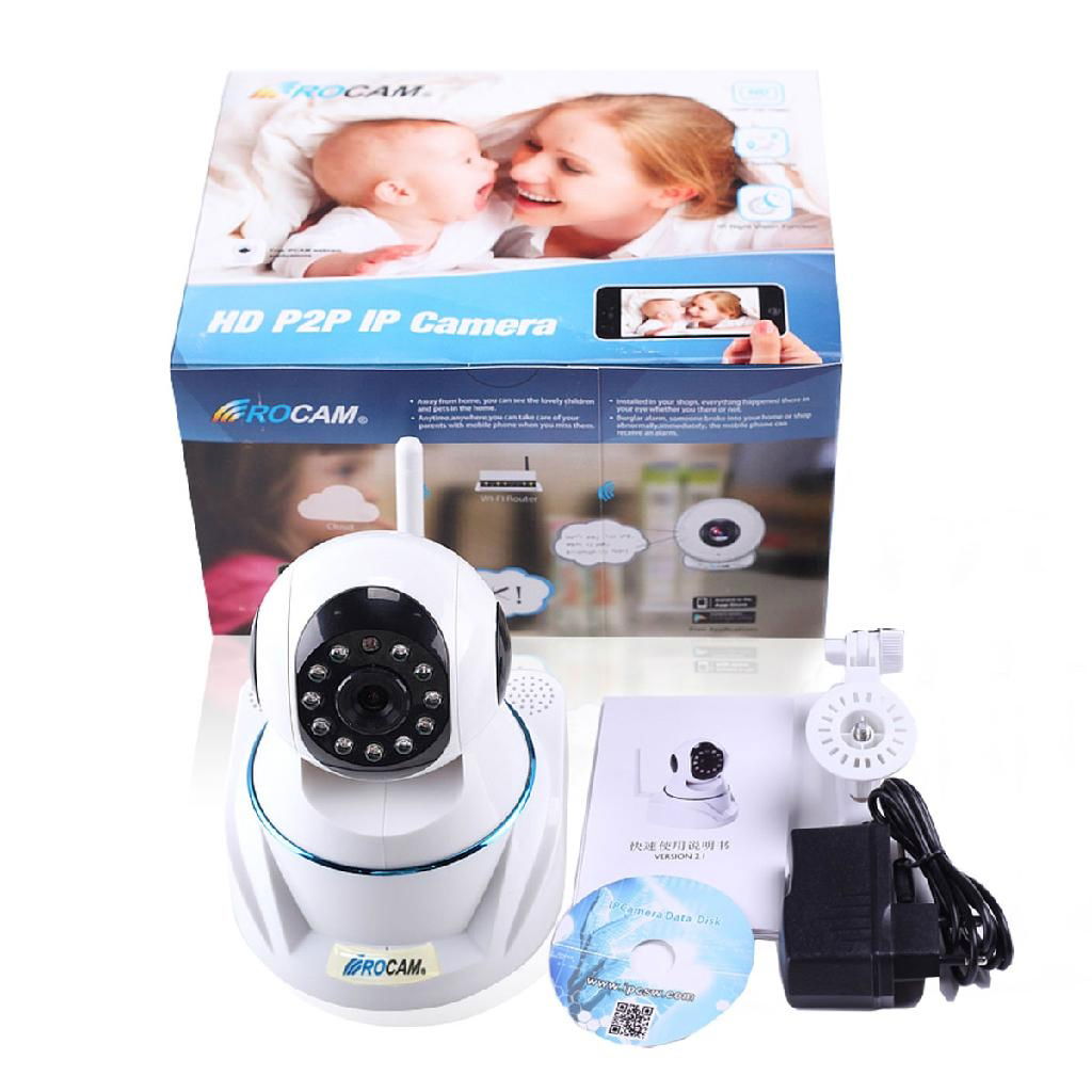 2014 hot sell HD h.264 p2pwireless indoor dome ip camera sd card 4