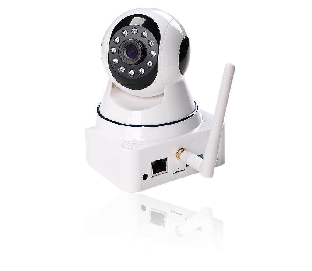 2014 hot sell HD h.264 p2pwireless indoor dome ip camera sd card 5
